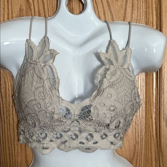 Women’s True Religion Elegant Lace Bralette in grey XL - Picture 1 of 4